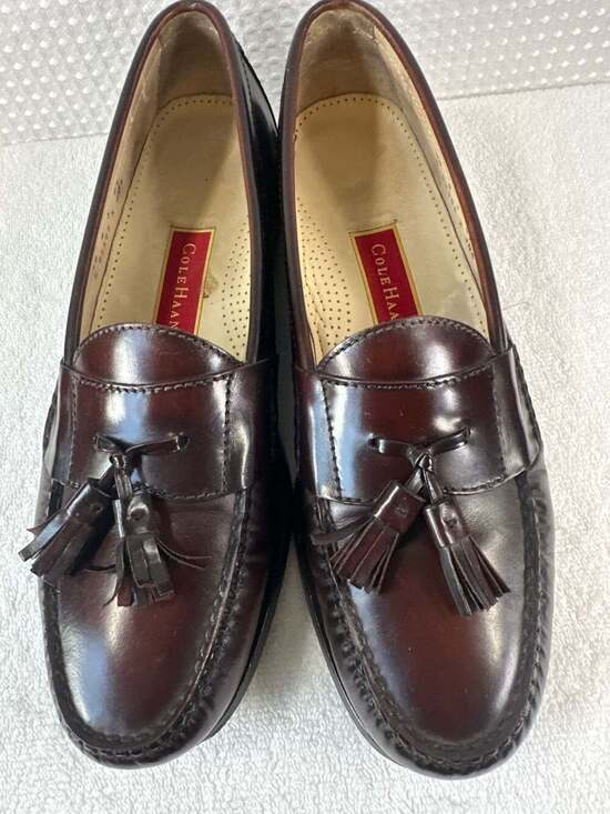 Cole Haan Men\'s Leather Tassel Loafers Size 10 B